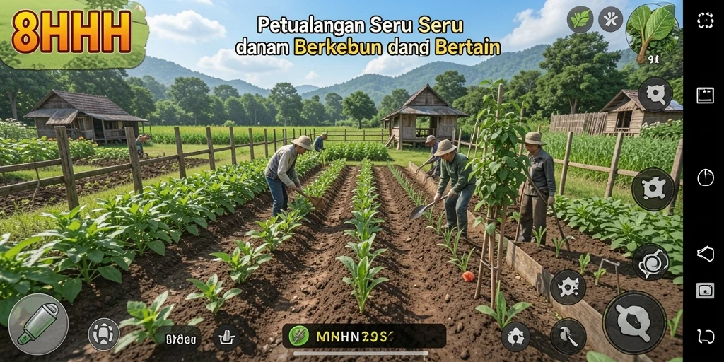 Gameplay seru dengan berbagai aktivitas bertani yang menarik.