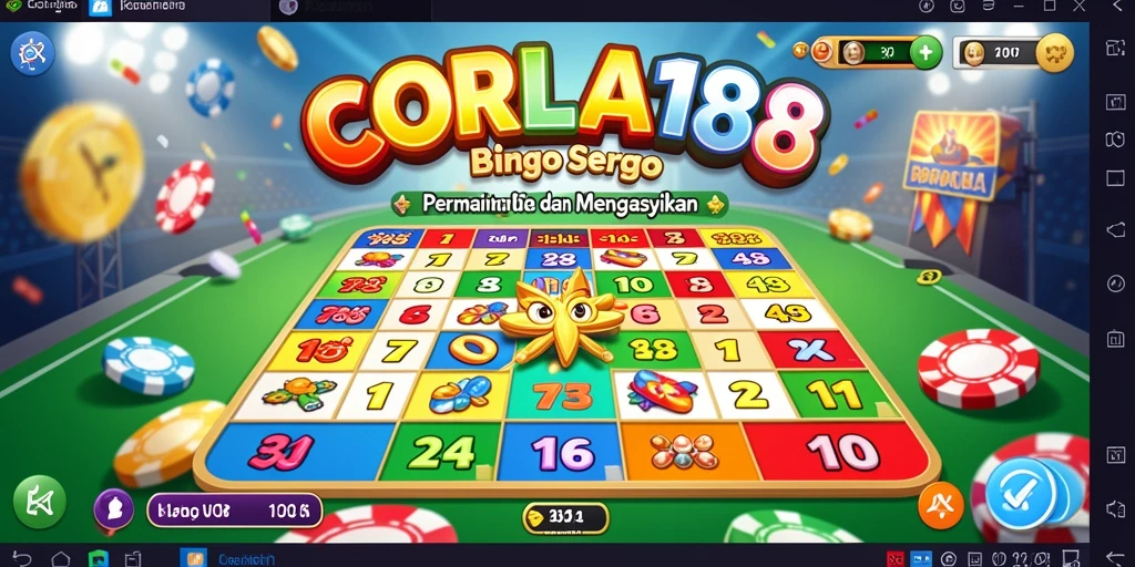 Tampilan gameplay seru dengan berbagai tema Bingo.