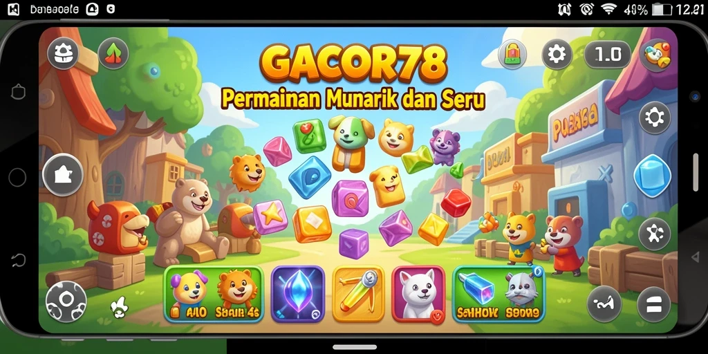 Tampilan menarik dari gameplay Puzzle GACOR78 yang menantang.