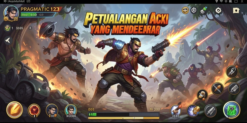 Tangkapan layar menampilkan aksi seru dalam PRAGMATIC123.