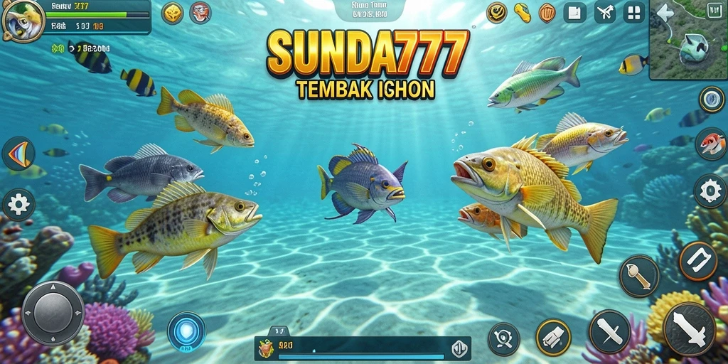 Tampilan gameplay SUNDA777 yang mendebarkan saat menembak ikan.