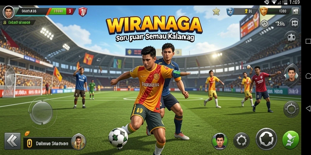Gameplay seru di WIRANAGA dengan berbagai olahraga menarik.
