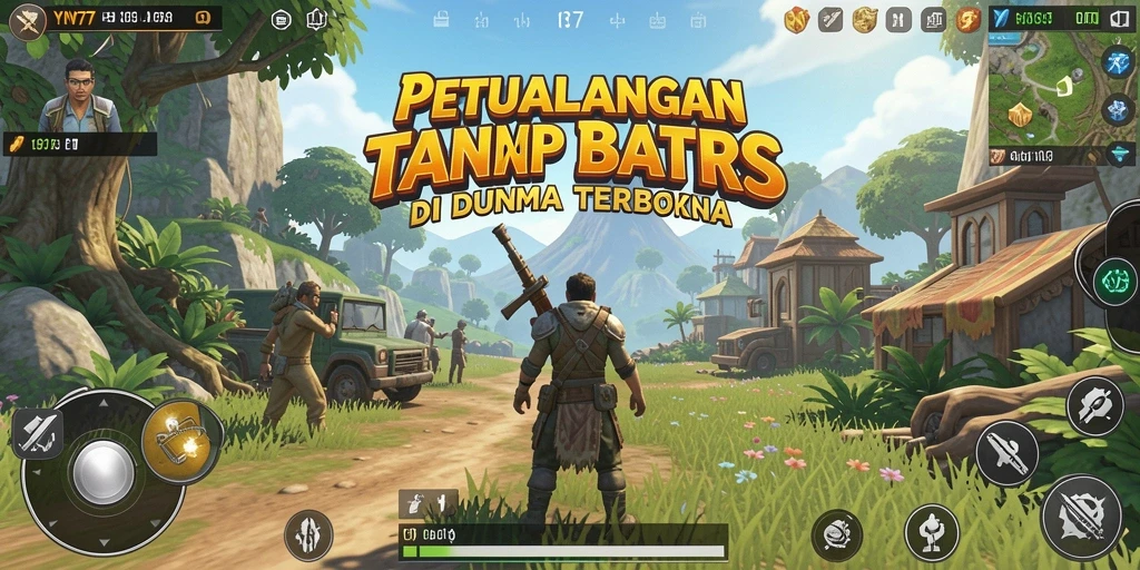 Gameplay YN777 yang mendebarkan dan indah di dunia terbuka.